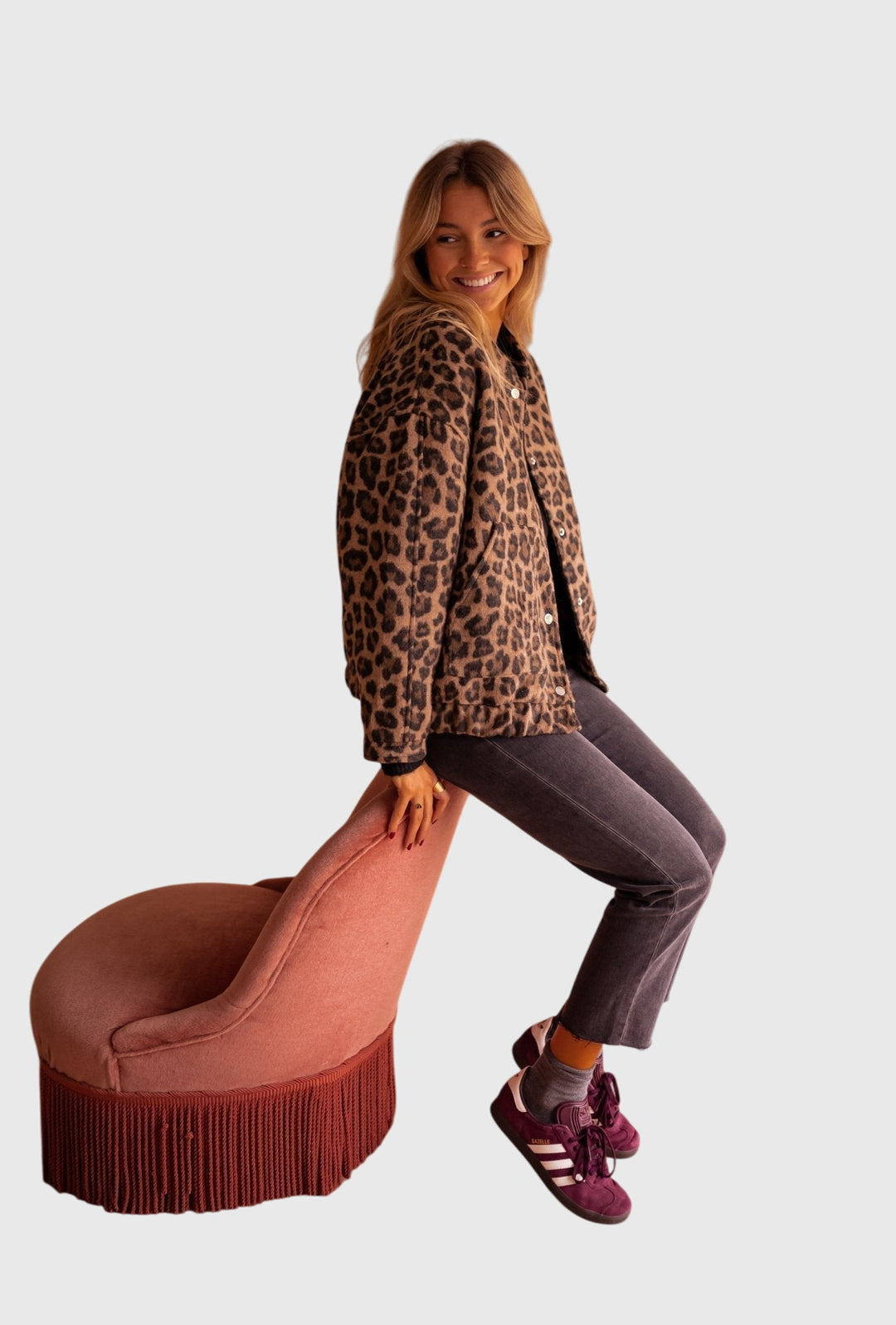 Elodie | Chaqueta de Estampado de Leopardo Elegante