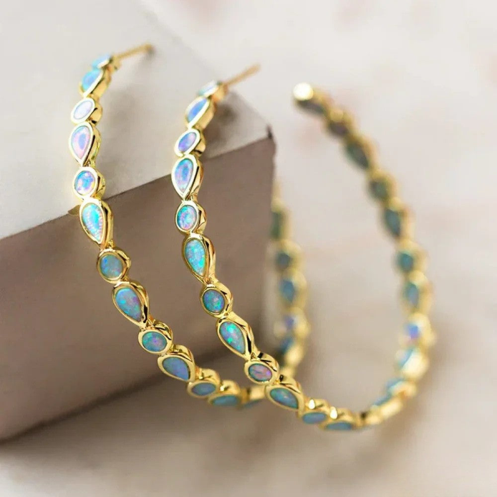 Pendientes de gancho vintage de lujo