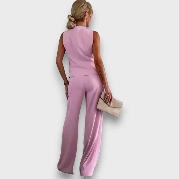 Milia – Conjunto de mujer con chaleco y pierna ancha