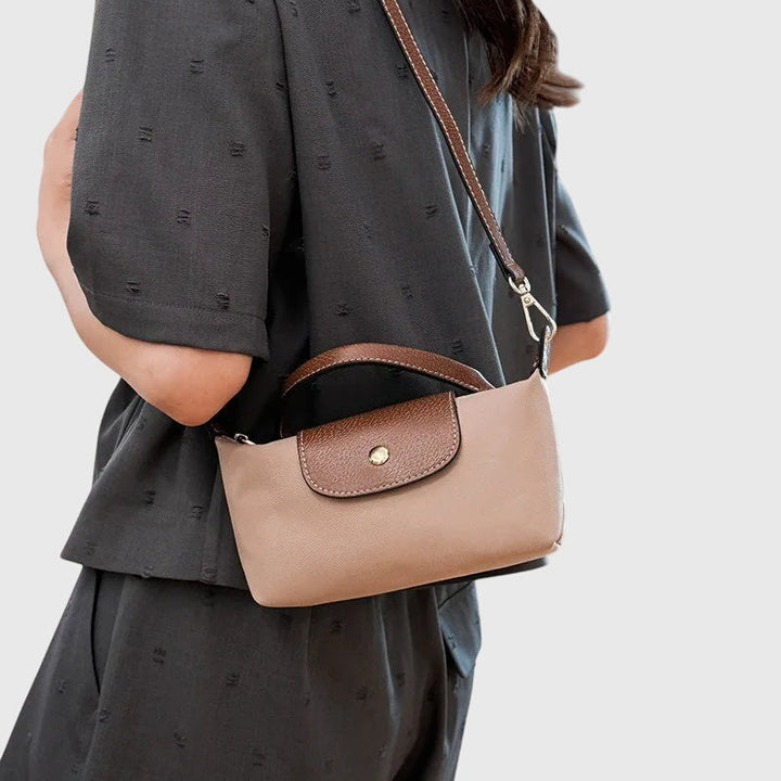 "Giulia" | Bolsa de mano elegante de nailon.