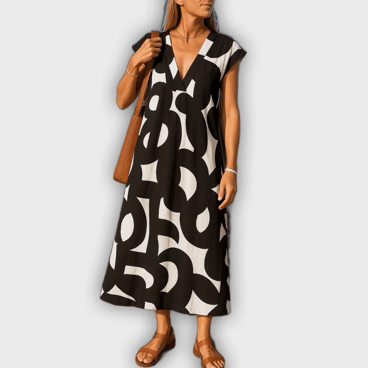 Vestido ligero y femenino V-Cuello Cecilia™