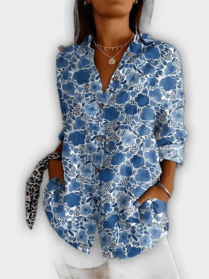 Camisa de flores elegante Ivy - Comodidad y estilo diario