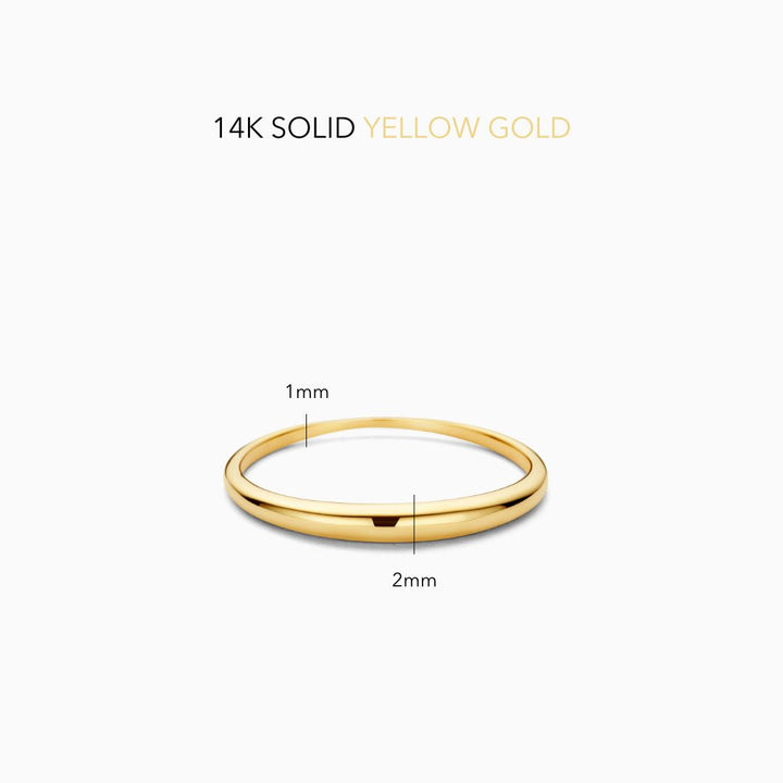 Anillo Slim Dome | Oro