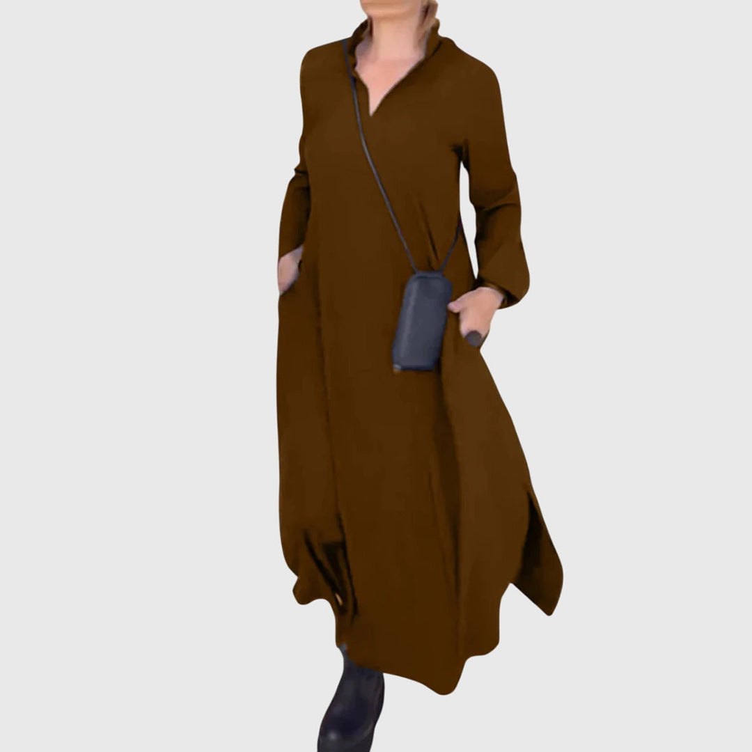 "Elena" | Vestido elegante de suave tela de terciopelo.