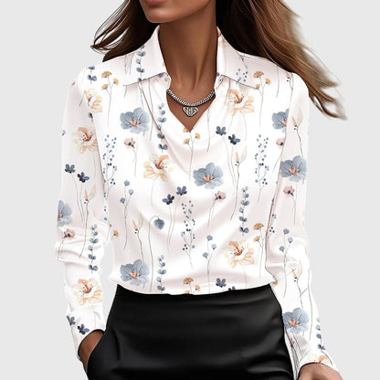 Brooklyn – Camisa elegante de tela de satén brillante