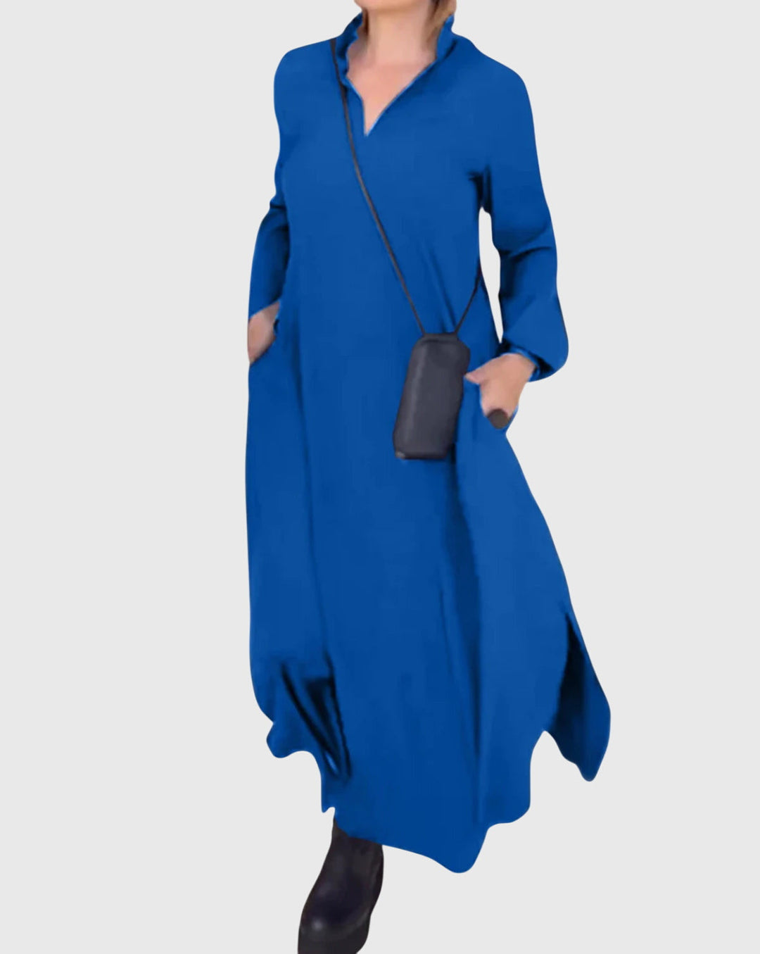 "Elena" | Vestido elegante de suave tela de terciopelo.