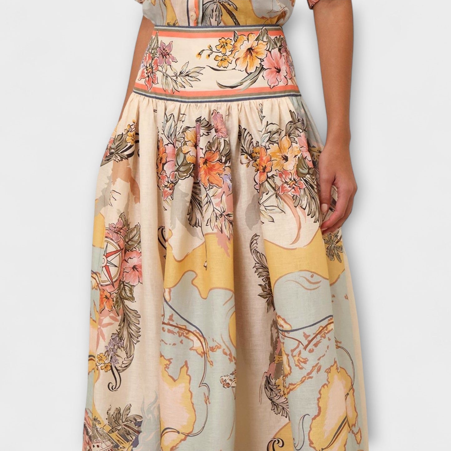 Falda mini A-line vintage elegante