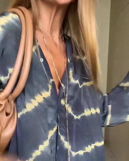 Julia™ | Vestido maxi bohemio con rayas