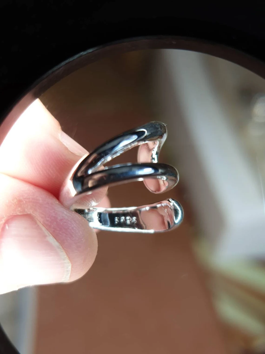 Anillo ajustable de acero inoxidable diseñado