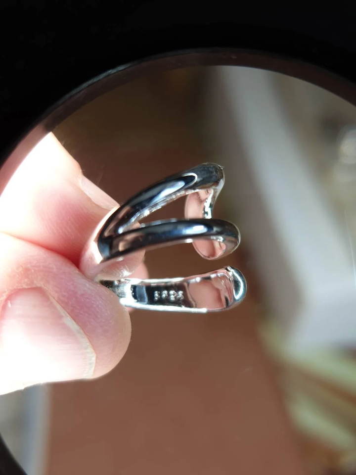 Anillo ajustable de acero inoxidable diseñado