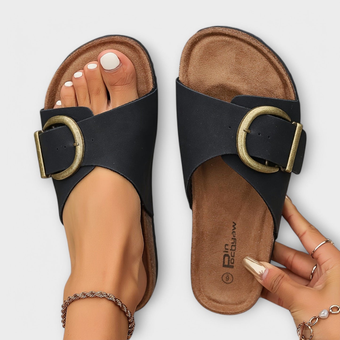 Chanclas de verano para mujeres con correas ajustables