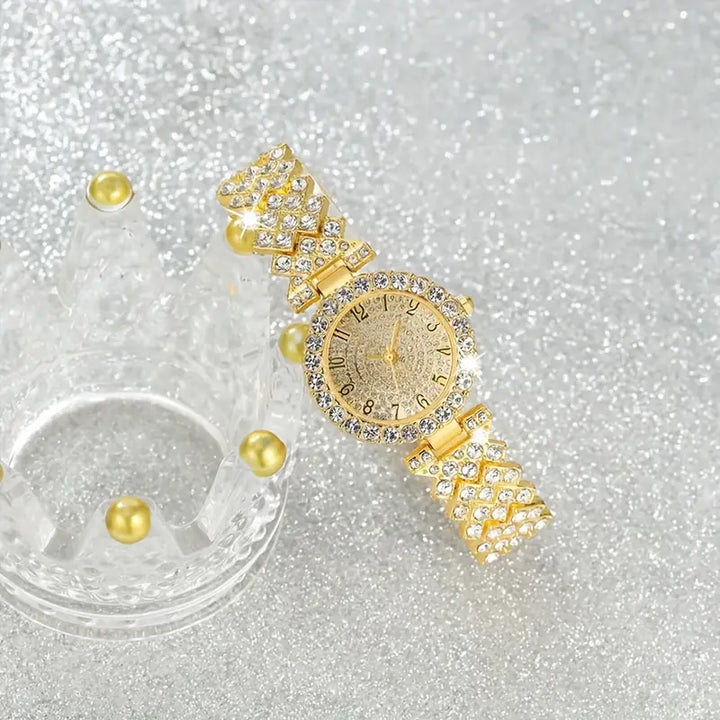 Conjunto de reloj y pulsera Luxe Radiance Gold | Oro