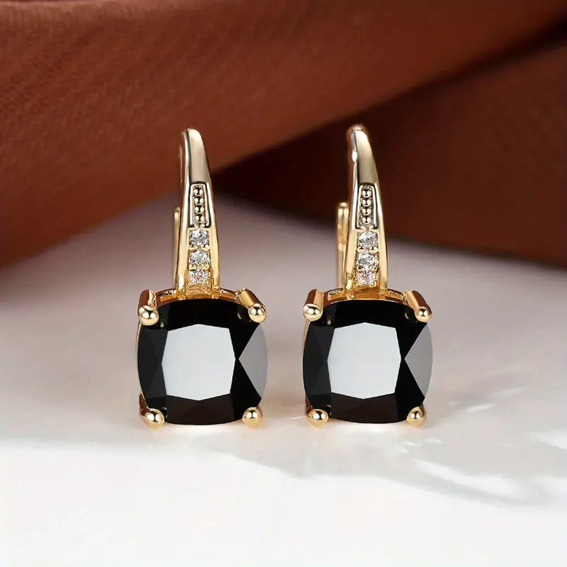 Pendientes de aro Mystic Stone | Oro