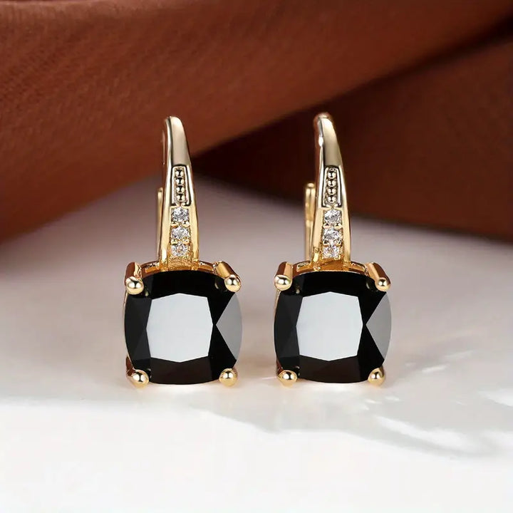 Pendientes de aro Mystic Stone | Oro
