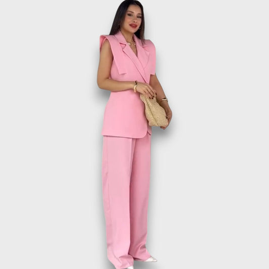Olanda – Conjunto con blazer oversize y pantalones anchos