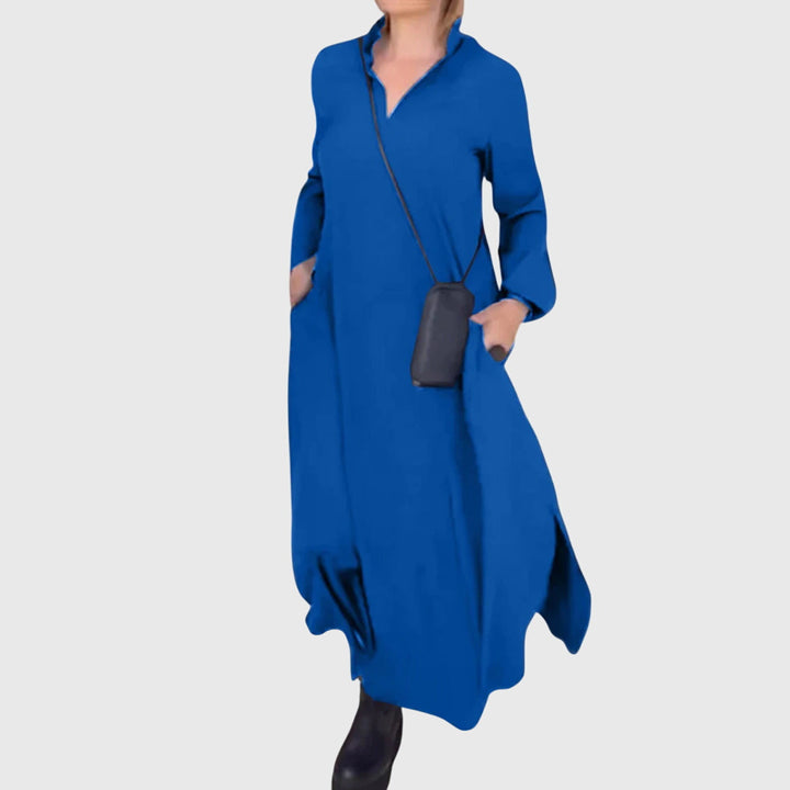 "Elena" | Vestido elegante de suave tela de terciopelo.