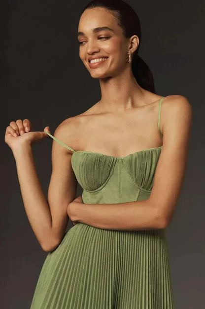 Isabela | Vestido midi de tul con volantes