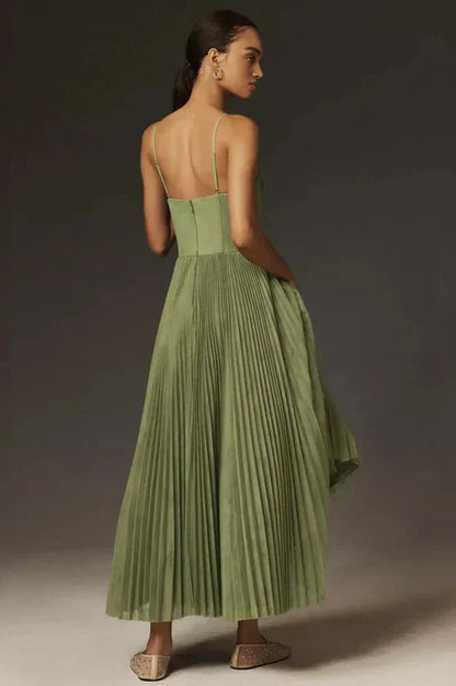 Isabela | Vestido midi de tul con volantes