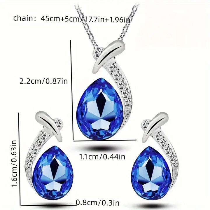 Conjunto de Joyería Clásica de Sirena Elegante