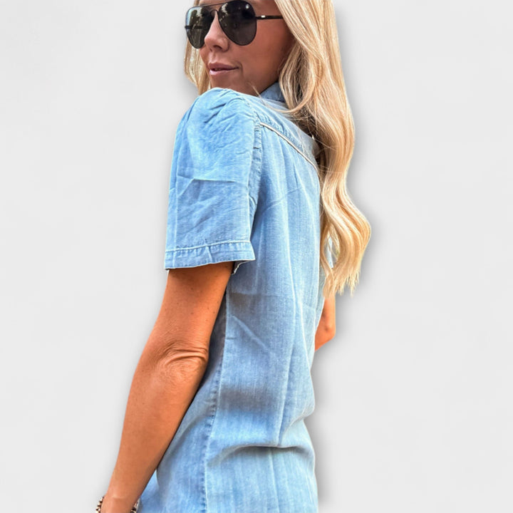 Camisa de vaquero occidental con botones para mujeres