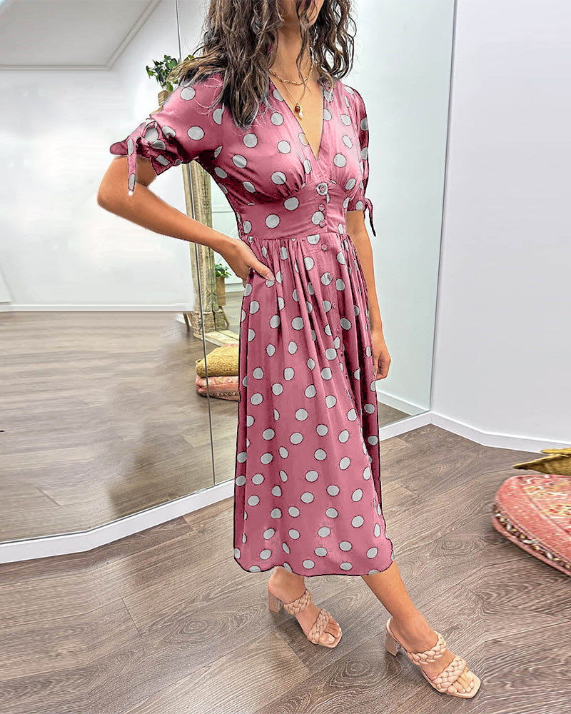 Monique™ | Vestido elegante con lunares