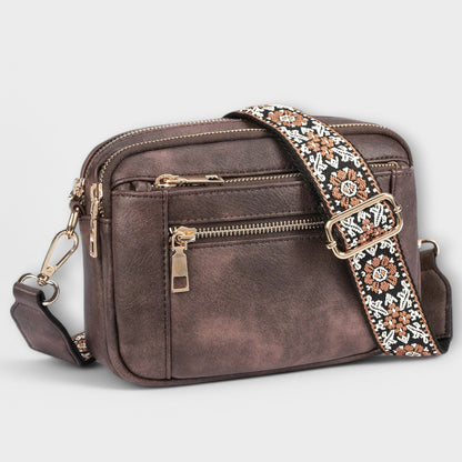 Bolso de mano retro de cuero vegetal para mujeres - Bolso Laura
