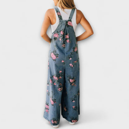 Pantalones cortos altos con estampado floral