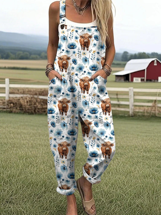 Maya™ | Pantalones con tirantes florales de las Highlands