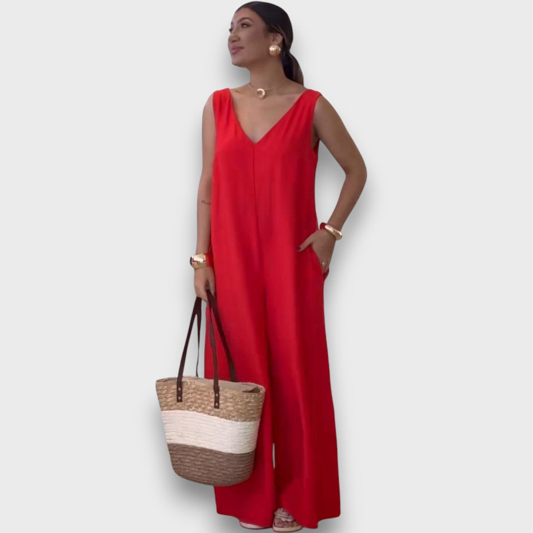 Aubryn – Mono con cuello en V