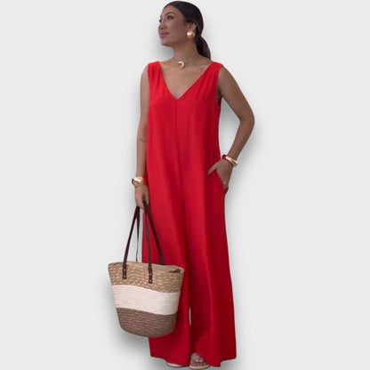 Aubryn – Mono con cuello en V