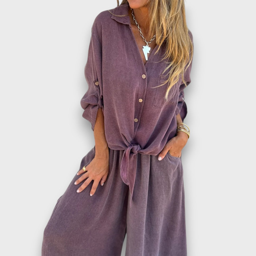 Soran – conjunto con camiseta oversized y pantalones anchos