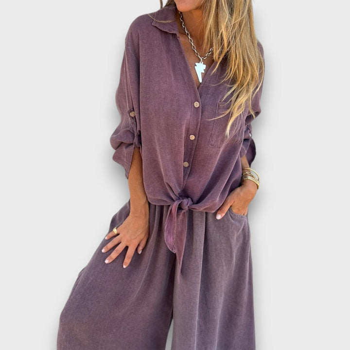 Soran – conjunto con camiseta oversized y pantalones anchos