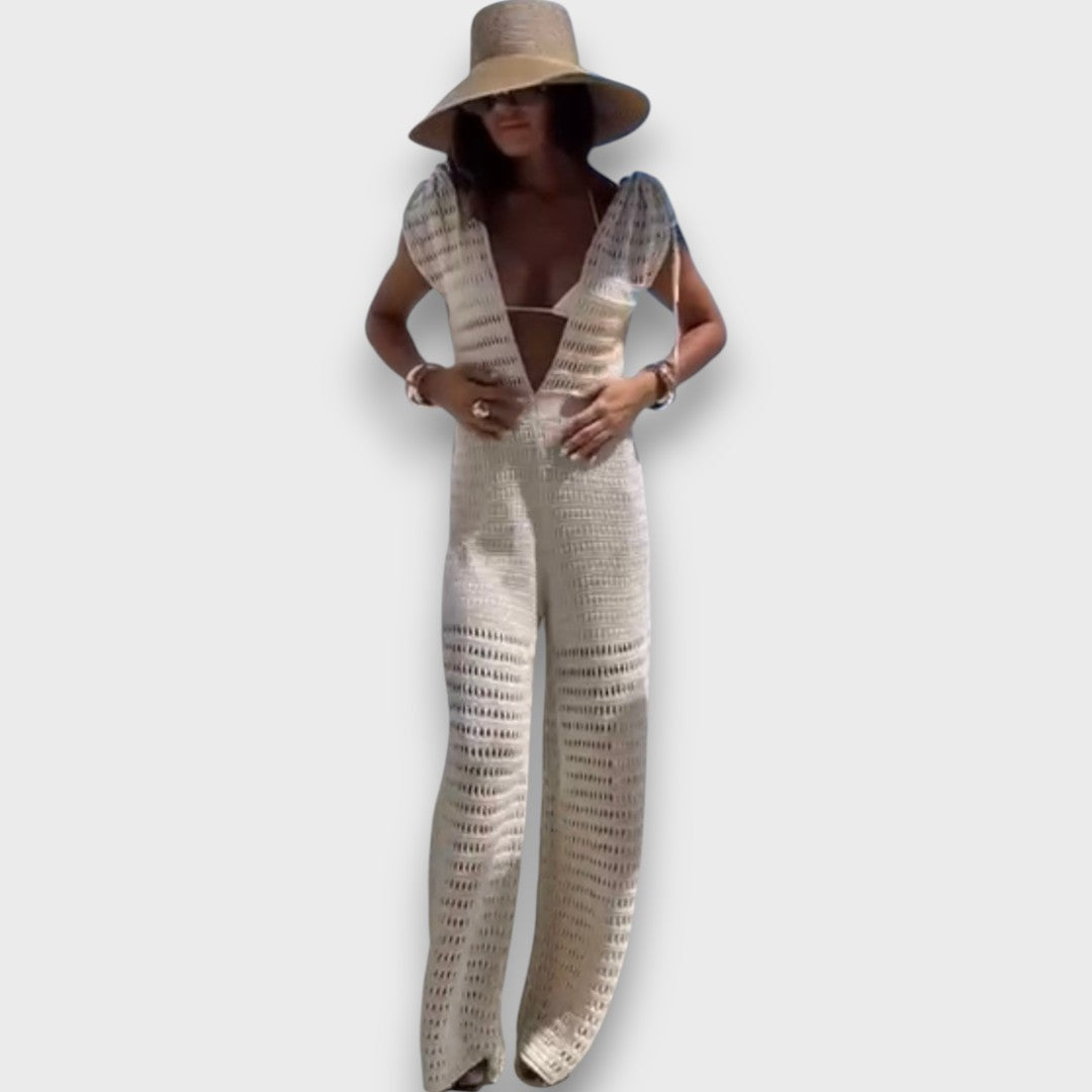 Eizlin – Mono de verano con detalles de macramé