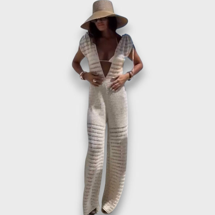 Eizlin – Mono de verano con detalles de macramé