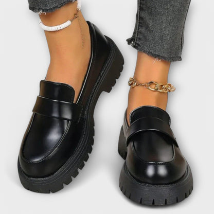 Mocasines ortopédicos para mujeres con suela de imitación de satén