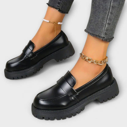 Mocasines ortopédicos para mujeres con suela de imitación de satén