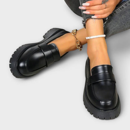 Mocasines ortopédicos para mujeres con suela de imitación de satén