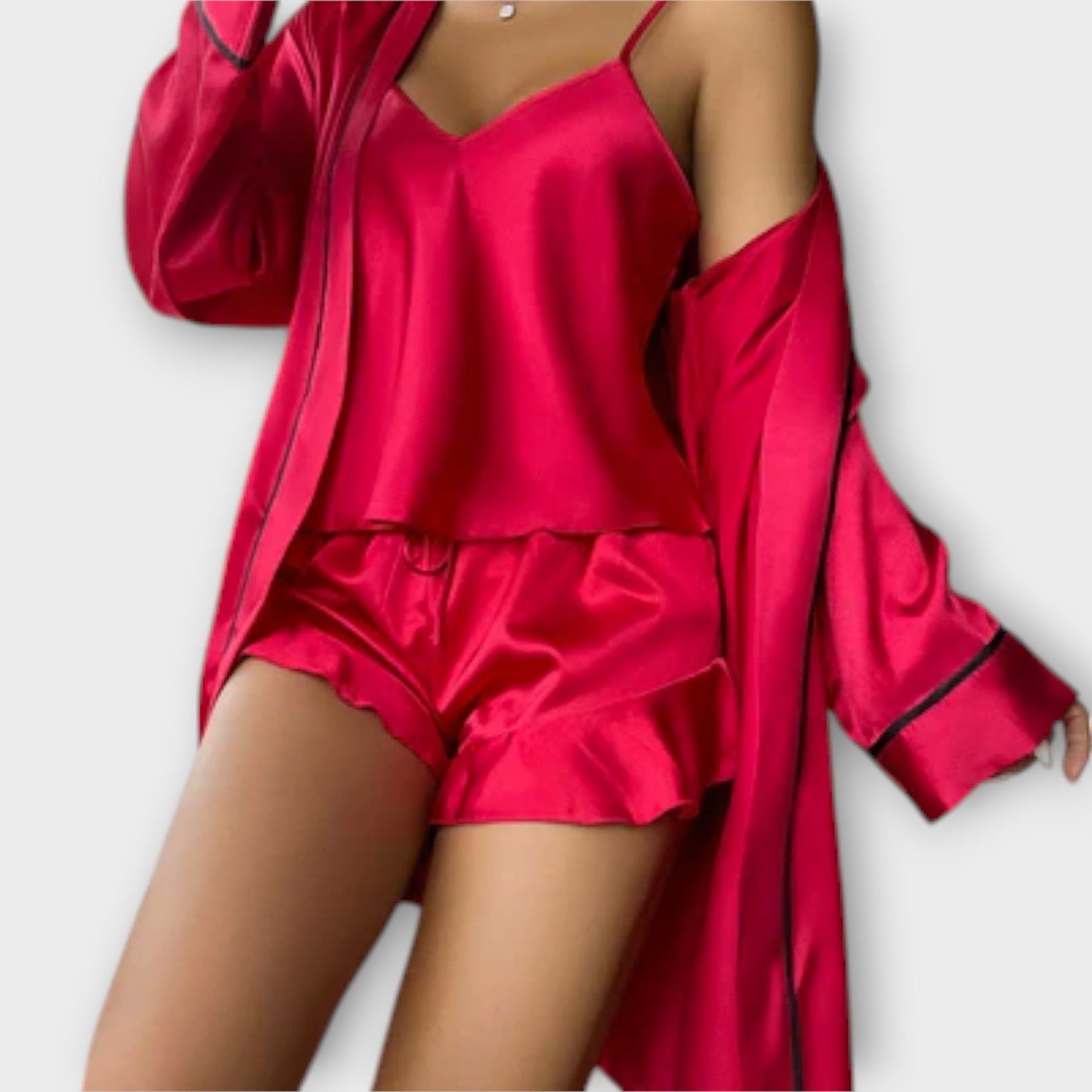 PÉLISITE – Conjunto de pijama cómodo de 3 piezas