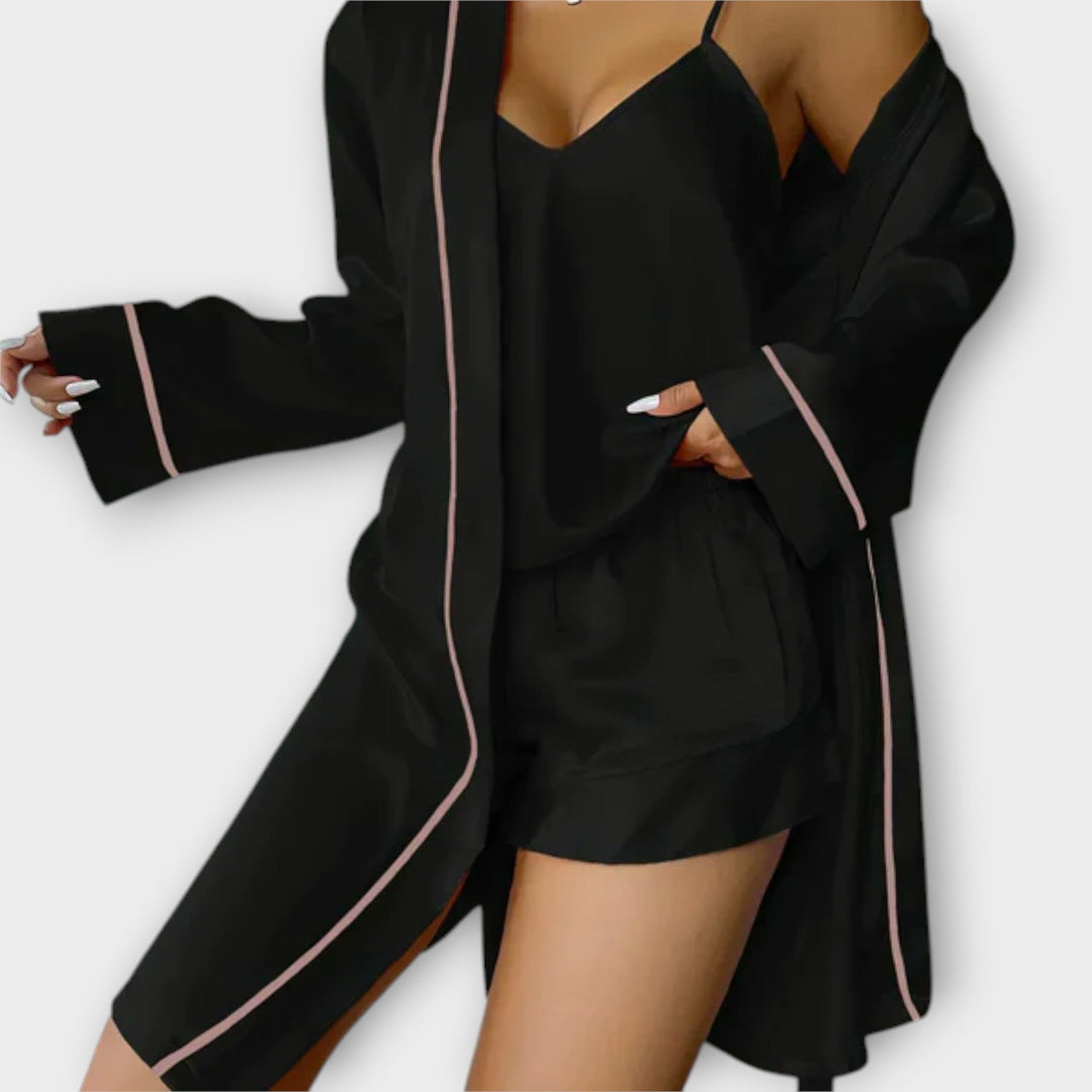 PÉLISITE – Conjunto de pijama cómodo de 3 piezas