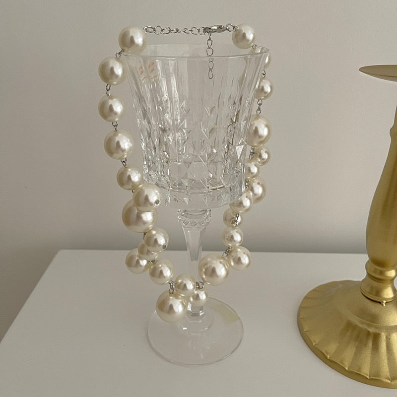 Collar de perlas elegante para mujeres