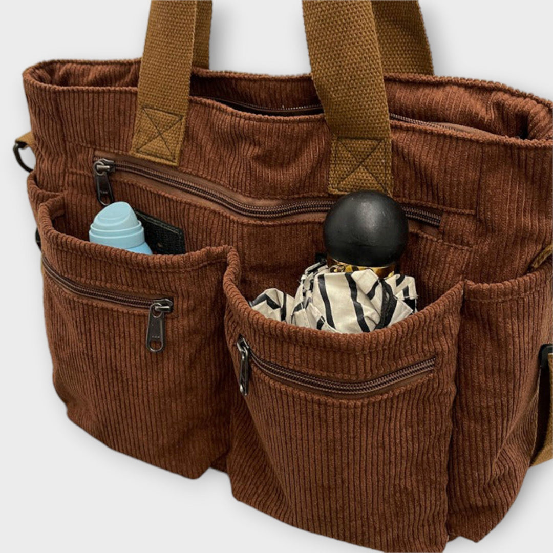 Bolso tote impermeable con compartimento interno espacioso