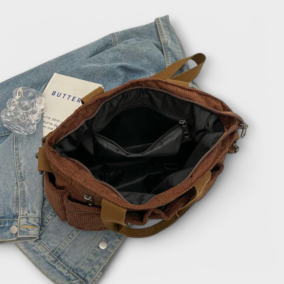 Bolso tote impermeable con compartimento interno espacioso