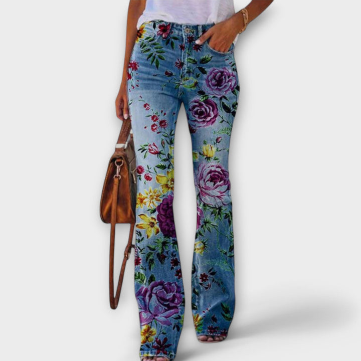 Pantalones amplios con estampado floral y máxima comodidad