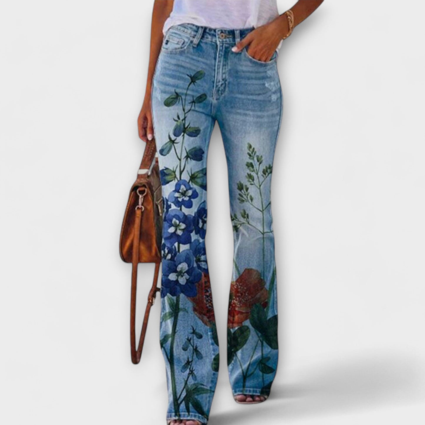 Pantalones amplios con estampado floral y máxima comodidad