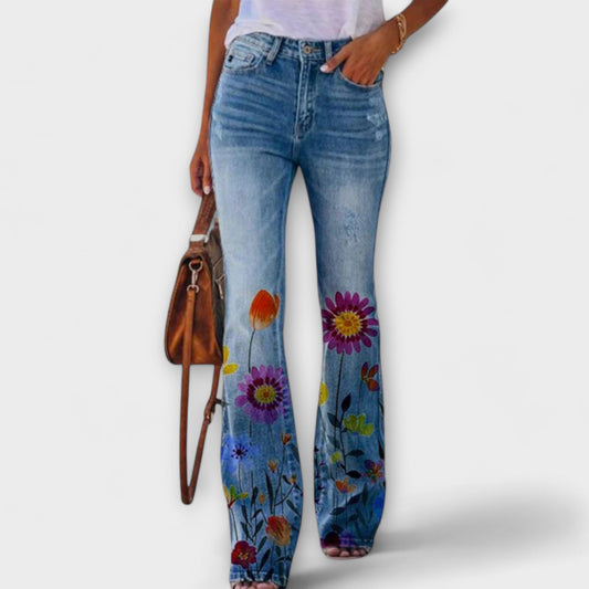 Pantalones amplios con estampado floral y máxima comodidad