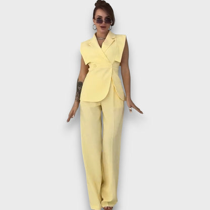 Olanda – Conjunto con blazer oversize y pantalones anchos