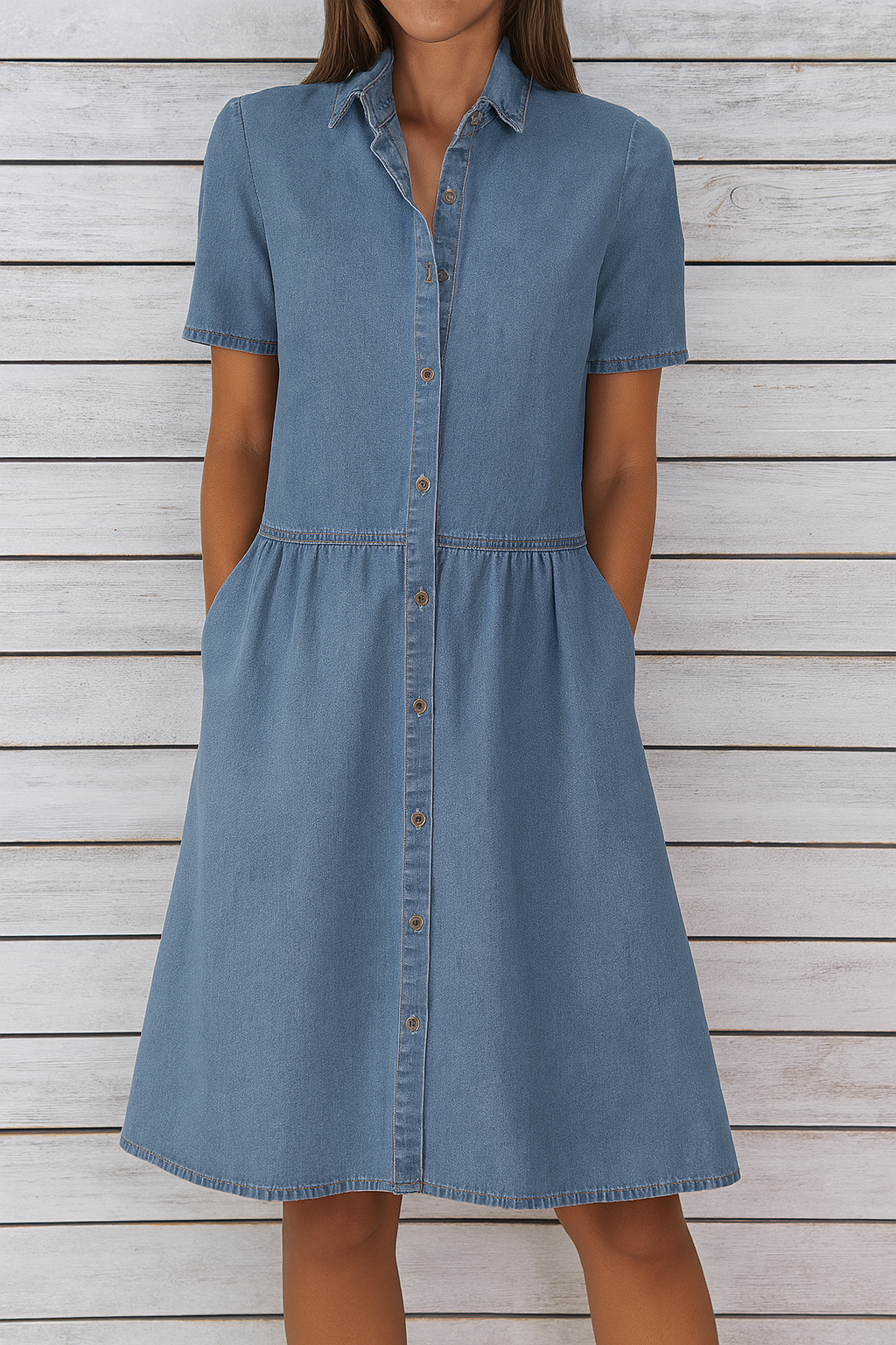 Isabela – Vestido de mezclilla casual