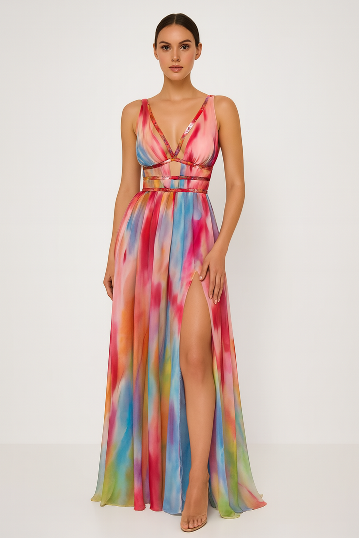 Pria™ | Vestido maxi estampado