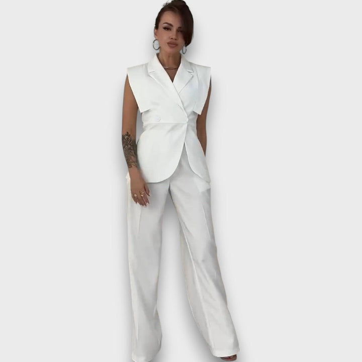 Olanda – Conjunto con blazer oversize y pantalones anchos