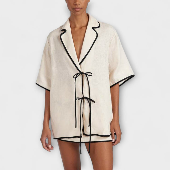 LUAEN – Conjunto agradable con rayas negras